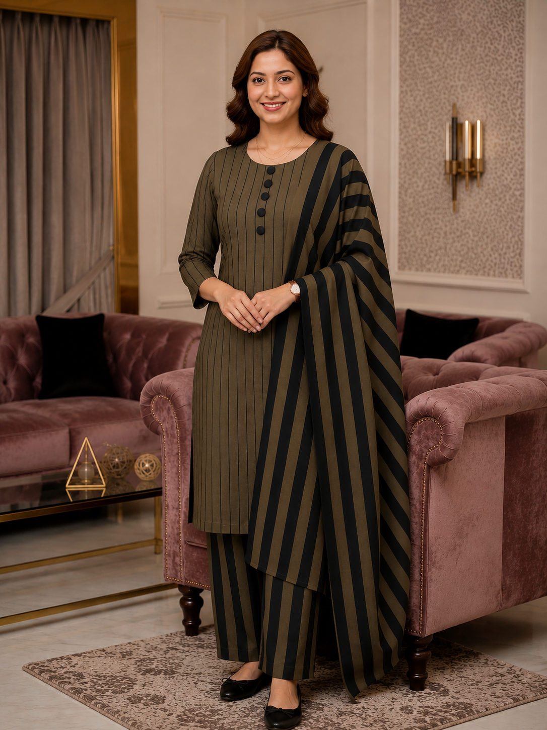 3pc Swiss Lawn Summer Dress