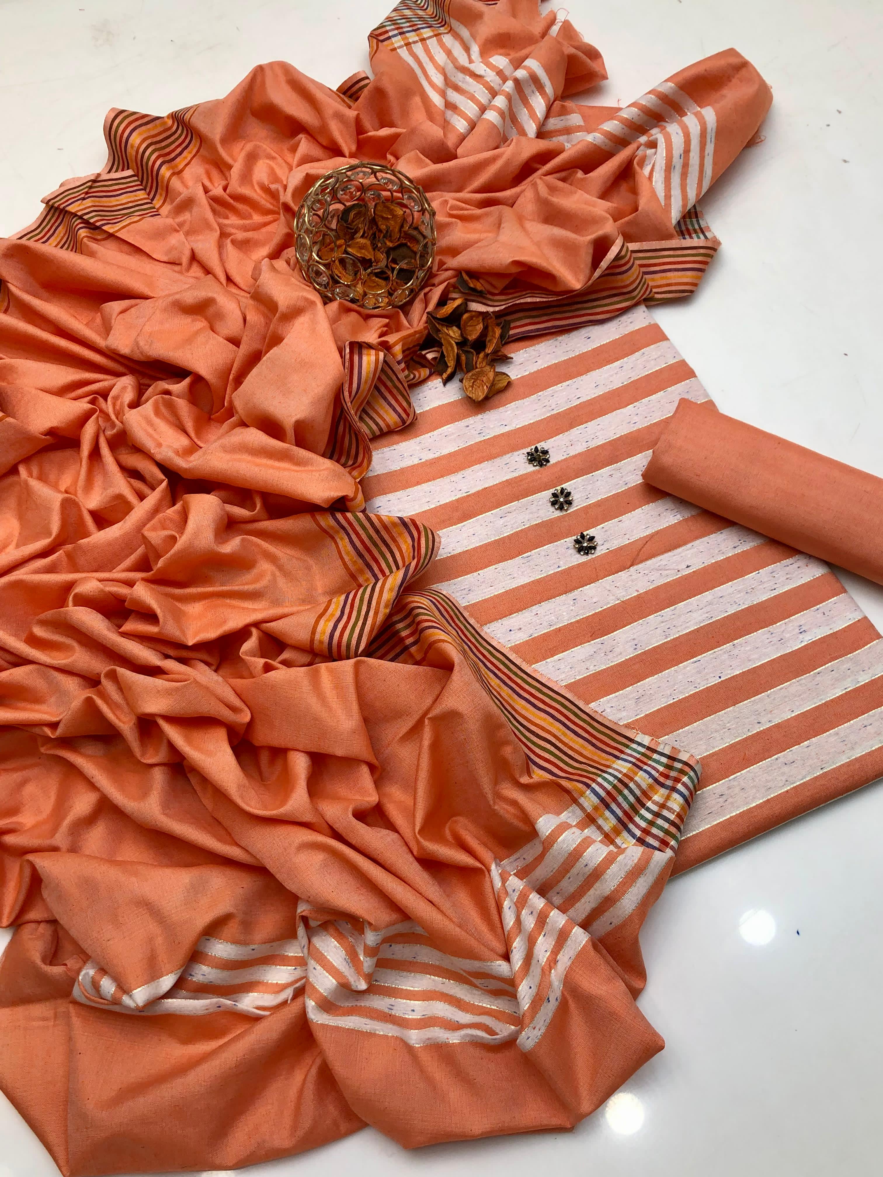 3pc Lawn Acrylic Summer Dress