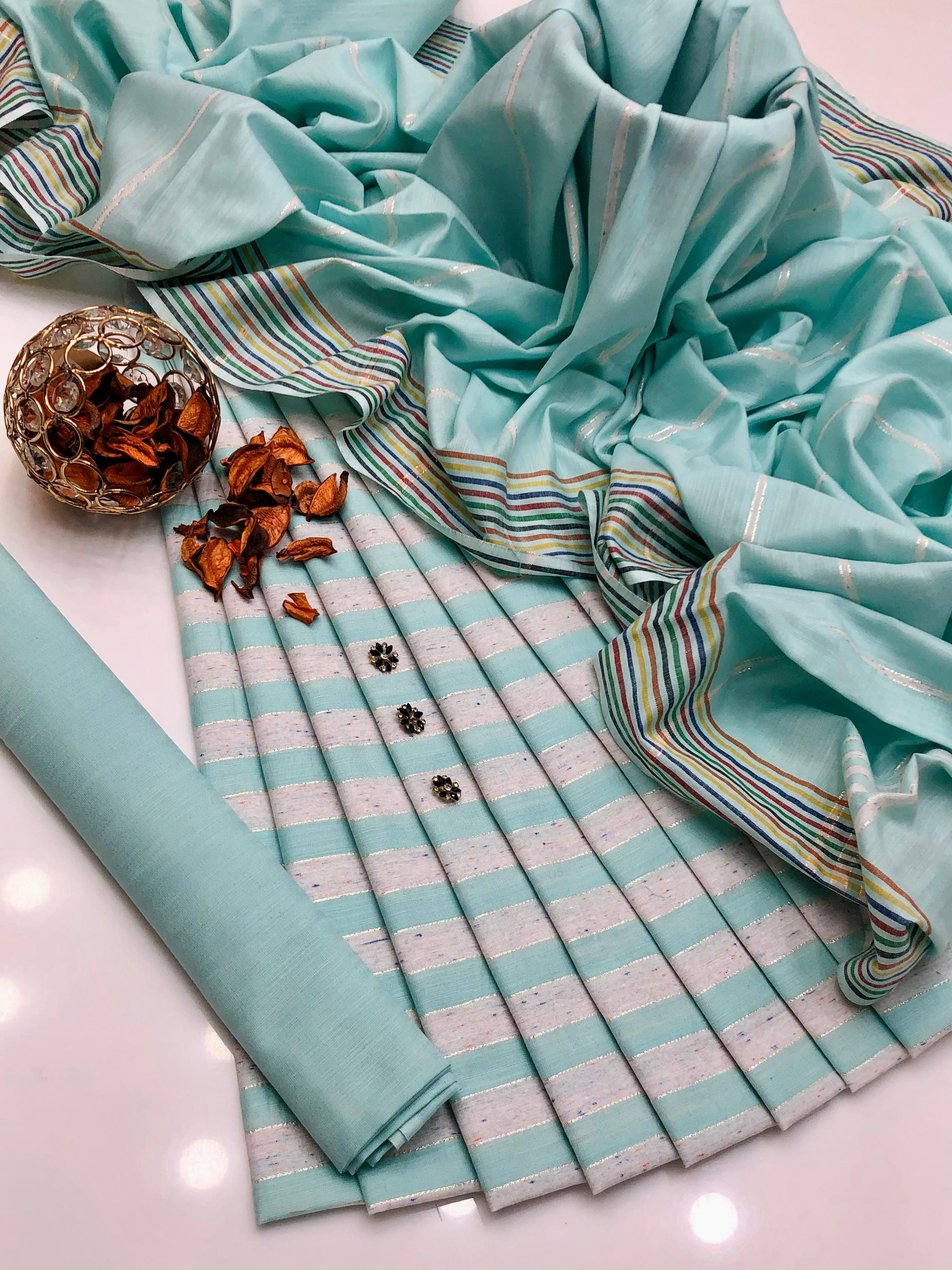 3pc Lawn Acrylic Summer Dress