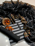 3pc Lawn Summer Dress (Lining Border Shawl)