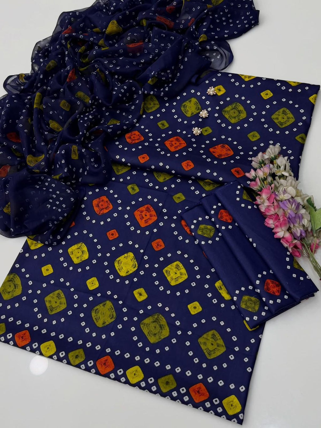 3pc Lawn Chunri Summer Dress