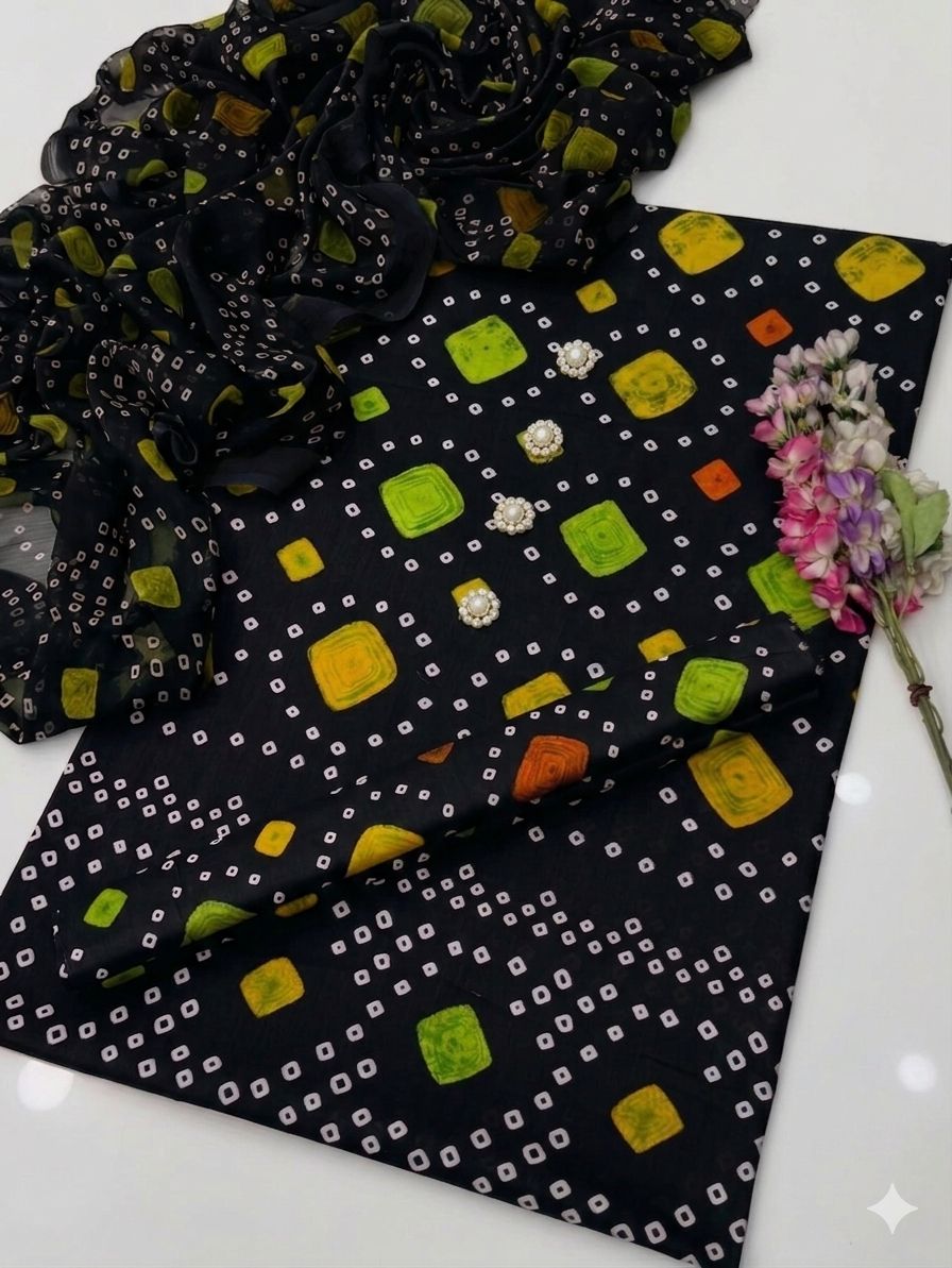 3pc Lawn Chunri Summer Dress