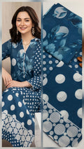 3pc Swiss Lawn Polka Print Dress