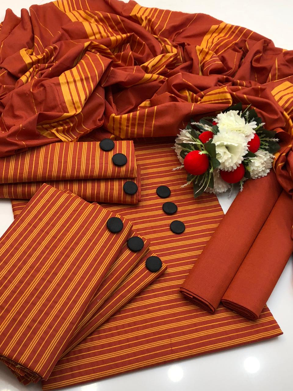 3pc Swiss Lawn Summer Dress