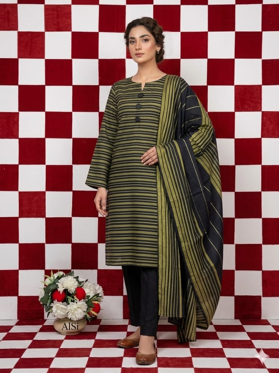 3pc Swiss Lawn Summer Dress